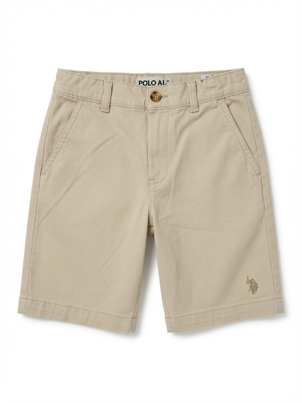 Polo by Ralph Lauren Beige Flat-Front Shorts
